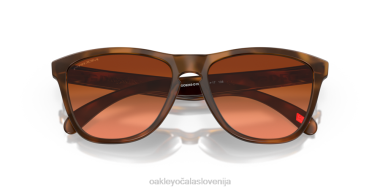 žabje kože (nizek most) Oakley prizm rjave gradientne leče, mat rjav želvast okvir 4J2B820 očala