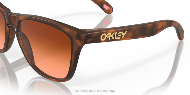 žabje kože (nizek most) Oakley prizm rjave gradientne leče, mat rjav želvast okvir 4J2B820 očala