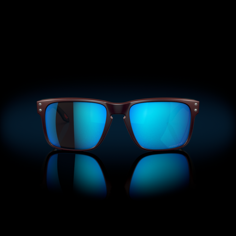 holbrook (low bridge fit) zbirka verve Oakley prizm safirna stekla, mat črno/rdeč barvni okvir 4J2B807 očala