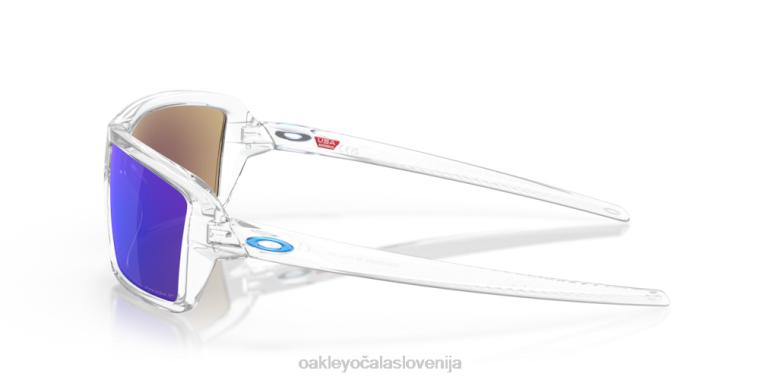 kabli Oakley Prizm safirna polarizirana stekla, prozoren poliran okvir 4J2B669 očala