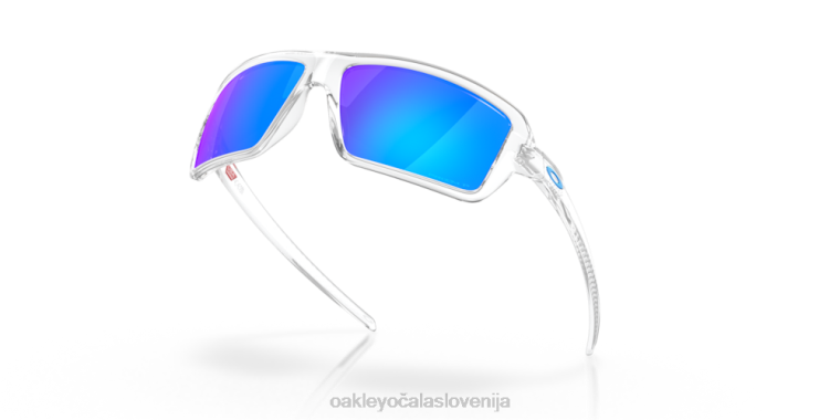 kabli Oakley Prizm safirna polarizirana stekla, prozoren poliran okvir 4J2B669 očala