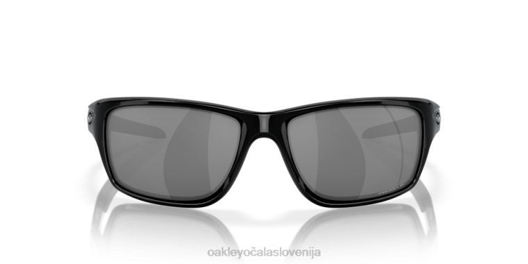 menza Oakley črne iridijeve polarizirane leče, poliran črn okvir 4J2B744 očala