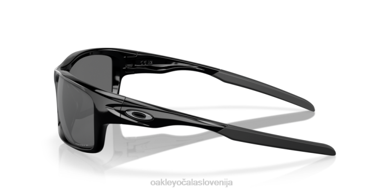 menza Oakley črne iridijeve polarizirane leče, poliran črn okvir 4J2B744 očala