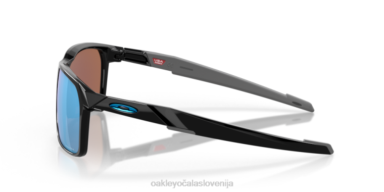 portal x Oakley Prizm deep water polarizirana stekla, polirani črni okvir 4J2B337 očala