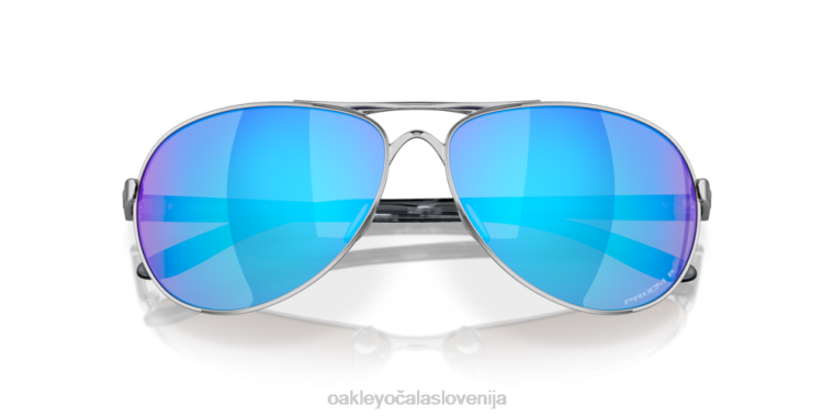 povratne informacije Oakley Prizm safirna polarizirana stekla, okvir iz poliranega kroma 4J2B481 očala