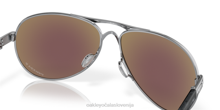 povratne informacije Oakley Prizm safirna polarizirana stekla, okvir iz poliranega kroma 4J2B481 očala