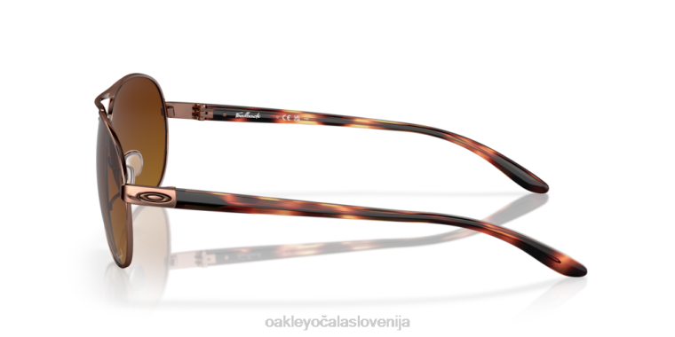 povratne informacije Oakley rjava gradientna polarizirana stekla, okvir iz rožnatega zlata 4J2B479 očala