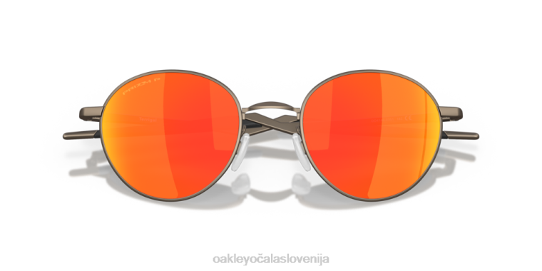terigal Oakley Prizm ruby ​​polarizirana stekla, okvir iz satenastega kositra 4J2B533 očala