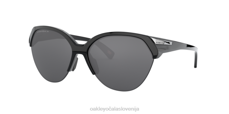 zadnja točka Oakley prizm črne polarizirane leče, polirani črni okvir 4J2B956 očala